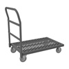 Perforated Platform Truck|5' Polyurethane Cstrs, Lips Down 