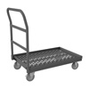 Perforated Platform Truck|5' Polyurethane Cstrs, Lips Up 