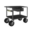 Instrument Cart w/ 10' Semi-Pneumatic Casters & Locking Drawer/Power Strip 