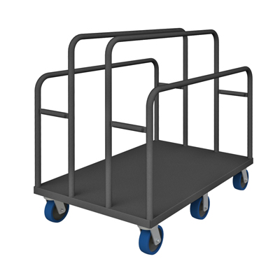 Panel Moving Trucks w/ 6" Polyurethane Casters & Solid Deck