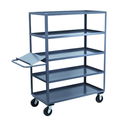 5-Shelf Stock Truck w/ Writing Stand, 30"W
