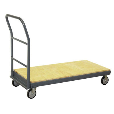 Wood Capped Steel Platform Truck, 24" Wide