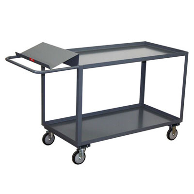 2 Shelf Order Picking Cart, 18" Wide