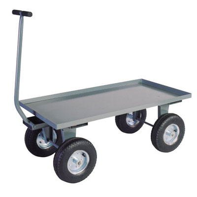 Steel Deck Wagon w/ 1 1/2" Retention Lips, 24"W