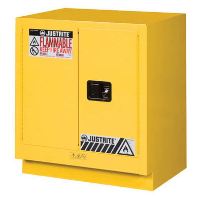 Under Fume Hood Solvent/Flammable Liquid Safety Cabinet - Manual Close, 19 Gal Capacity