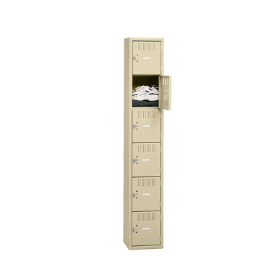 6 High Box Locker, 15"W (Unassembled)