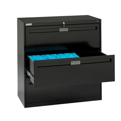 Three Drawer Lateral File - 42"W x 17-15/16"D x 39-3/8"H