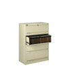 Four Drawer Lateral File w/ Retractable Doors - 42'W x 17-15/16'D x 51-1/4'H