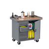 Mobile Workbench w/ 4 Drawers & Cabinet