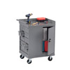 Mobile Workbench w/ 20 Bins & Cabinet