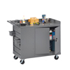 Mobile Workbench w/ 2 Door Cabinet & 20 Bins