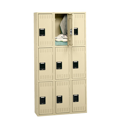 Triple Tier Locker - Three Wide, 45"W (Assembled)