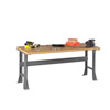 Flared Leg Workbench with Compressed Wood Top