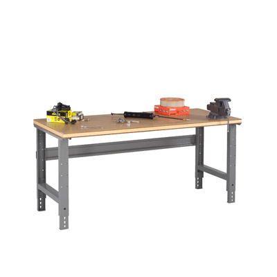 Compressed Wood Top Workbench w/ Adjustable Legs