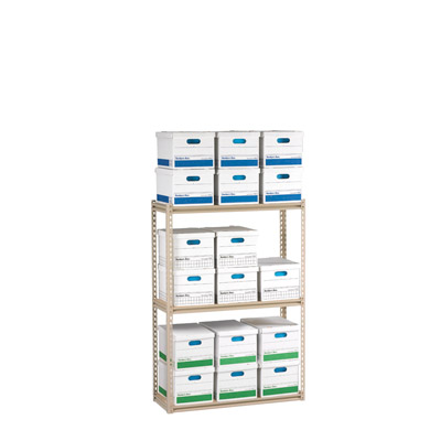 Z-Line Archive Shelving Unit With Decking, 42"W