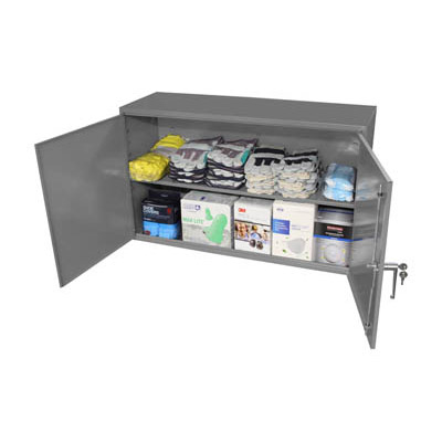 Wall Mountable Utility Cabinet, 1 Adjustable Shelf