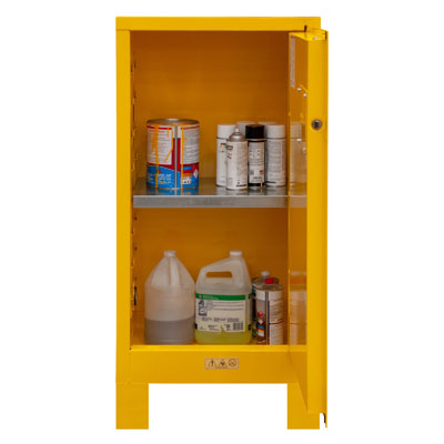 Flammable Safety Cabinet with Legs, 16 Gallons (61L)