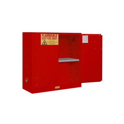 Flammable Storage Cabinet w/ 2 Manual Close Doors, 30 Gallons (114L)