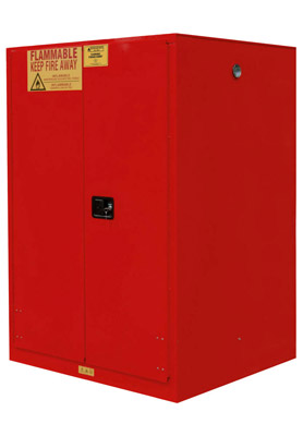 Flammable Storage Cabinet w/ 2 Manual Closing Doors, 60 gal.