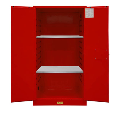 Flammable Storage Cabinet w/ 2 Manual Closing Doors, 60 gal.
