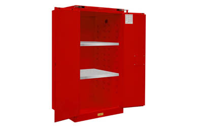 Flammable Storage Cabinet w/ 2 Self Closing Doors, 60 gal.