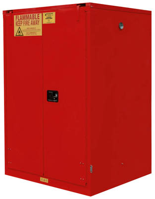 Flammable Storage Cabinet w/ 2 Self Closing Doors, 60 gal.