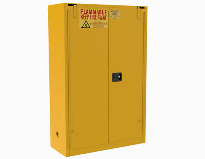 Flammable Storage Cabinet For Paint & Ink w/ 2 Self Closing Doors, 60 Gallons (227L)