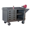 60' Wide Mobile Cabinet with 2 Doors and 5 Drawers