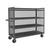 3ST Series, 3 Sided Mesh Truck|4 Fixed Shelves