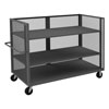 3ST Series, 3 Sided Mesh Truck|2 Adjustable Shelves