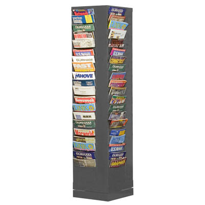 80 Pocket Rotary Literature Racks (3 Colors)