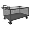 4STE Series, 4-Sided Low Box Truck|Ergonomic Handle, Mesh Sides 