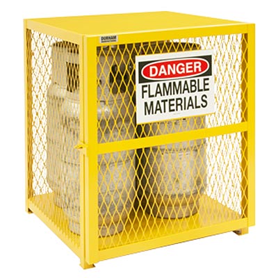 Vertical Cylinder Storage w/ Self Closing Hinges, Holds 4 Cylinders