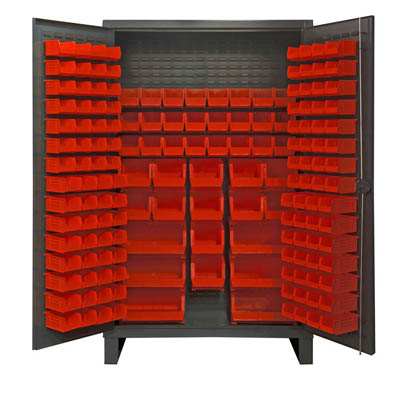 Extra Heavy Duty 12-Gauge Cabinet with 162 Hook-On Bins