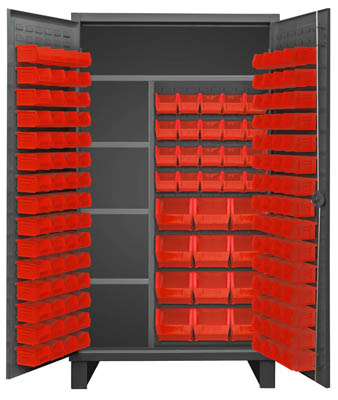 Maintenance Cabinet w/ 4  Shelves and 156 Bins