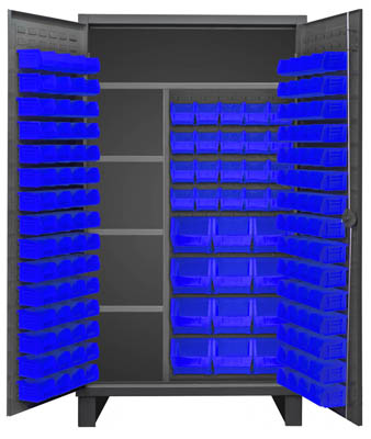 Maintenance Cabinet w/ 4  Shelves and 156 Bins