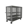 Mesh Style Security Trucks w/ Double Doors & 2 Shelves, 48-1/2'W x 26-1/16'D