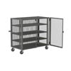 Mesh Style Security Trucks with Double Doors, 3 Shelf, 48-1/2'W x 26-1/16'D