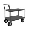 Low Deck Service Truck w/ 2 Shelves & 8' Pneumatic Casters