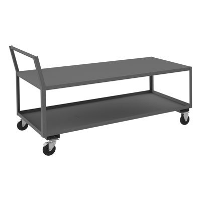 Low Deck Service Carts, 5" Polyolefin Cstrs