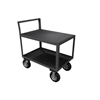 Low Profile Instruments Carts w/ Black Vinyl Matting, 8' Pneumatic Casters