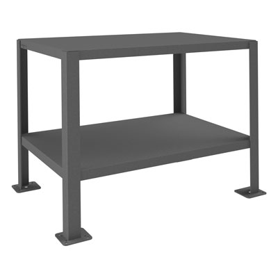 MT12G Series, Heavy Duty Machine Table, 2 Shelves 