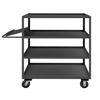 Order Picking Cart, 6' Phenolic Cstrs|4 Shelves