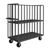 Open Portable Shelf Trucks|6' Phenolic Cstrs, 2 Shelves