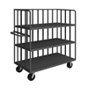 Open Portable Shelf Trucks|6' Phenolic Cstrs, 3 Shelves