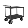 Rolling Service Carts, 8' Pneumatic Cstrs, Raised Tubular Handle