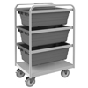 Stainless Steel Plastic Tub Rack Carts