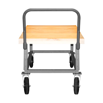 Adjustable Height Platform Truck|Heat Treated Hardwood Surface