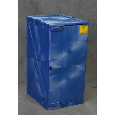 Quik-Assembly Poly Acid & Corrosive Safety Cabinet, 12 Gal. Capacity (Blue)