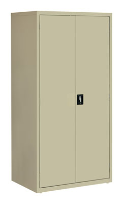 Welded Steel Storage Cabinet with 4 Adjustable Shelves, 36"W x 24"D x 72"H